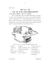 THIẾT BỊ LẠNH VÀ HỆ THỐNG ĐIỀU HÒA KHÔNG KHÍ ÔTÔ