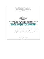 Quy trình xây dựng chiến lược quan hệ công chúng