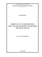 NGHIÊN CỨU CÁC CẤU TRÚC HẢI DƯƠNG  PHỤC VỤDỰBÁO NGƯTRƯỜNG VÙNG BIỂN KHƠI  MIỀN TRUNG VIỆT NAM