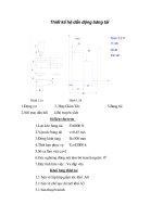 thiết kế hệ thống băng tải