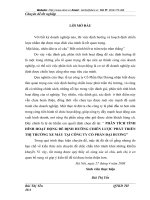 PHÂN TÍCH TÌNH HÌNH HOẠT ĐỘNG ĐỂ ĐỊNH HƯỚNG CHIẾN LƯỢC PHÁT TRIỂN THỊ TRƯỜNG XE MÁY TẠI CÔNG TY CỔ PHẦN ĐẠI DƯƠNG