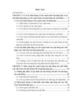 Giải pháp nâng cao sức cạnh tranh mặt hàng chè xuất khẩu trên thị trường Mỹ trong quá trình hội nhập kinh tế quốc tế