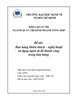 Bán hàng khiêu khích – nghệ thuật  sử dụng ngôn từ để thành công  trong bán hàng