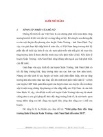 Giải pháp thúc đẩy tăng trưởng kinh tế huyện Xuân Trường - tỉnh Nam Định đến năm 2015