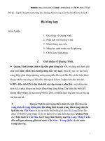 Lập kế hoạch marketing cho Quảng Ninh trong việc thu hút đầu tư du lịch.