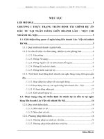 Giải pháp hoàn thiện công tác thẩm định tài chính dự án đầu tư tại ngân hàng liên doanh Lào Việt chi nhánh Hà Nội