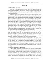 ĐẦU TƯ TRỰC TIẾP NƯỚC NGOÀI FDI VỚI VẤN ĐỀ TẠO VIỆC LÀM CHO NGƯỜI LAO ĐỘNG VIỆT NAM