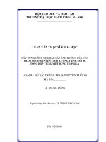 XÂY DỰNG CÔNG CỤKHẢO SÁT ẢNH HƯỞNG CỦA CÁC  THAM SỐCƠBẢN ĐẾN CHẤT LƯỢNG TIẾNG NÓI BỘ TỔNG HỢP TIẾNG VIỆT DÙNG TD-PSOLA