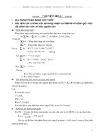 lựa chọn công nghệ xử lý nước