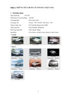 NHỮNG NÉT CHUNG VỀ TOYOTA VIỆT NAM