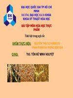 TINH BỘT TRONG NGŨ CỐC