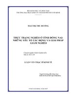 457 Thực trạng nghèo ở tỉnh Đồng Nai  Những yếu tố tác động và giải pháp giảm nghèo