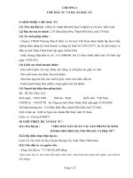 CHỦ ĐẦU TƯ VÀ DỰ ÁN ĐẦU TƯ