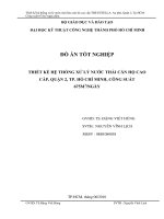 thiết kế hệ thống xử lý nước thải căn hộ cao cấp, quận 2, TP.Hồ Chí Minh