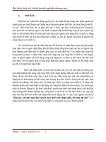 Bài thảo luận tài chính doanh nghiệp thương mại