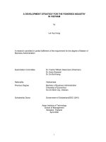 INDUSTRY CHARACTERISTICS AND SOCIO-ECONOMIC STATUS OF FISHERIES INDUSTRY