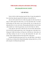 Thiết kế phân xưởng sản xuất etylen