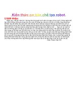 Kiến thức cơ bản chế tạo rôbot