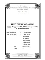 Tổng quan về HDL, VHDL, Verilog và thiết kế bộ giải mã dùng verilog