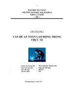 VẤN ĐỀ AN TOÀN LAO ĐỘNG TRONG THỰC TẾ