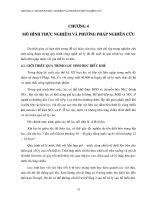 mô hình thực nghiệm và phương pháp nghiên cứu xử lý nước thải