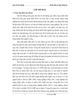 Kế hoạch chuyển dịch cơ cấu ngành kinh tế thời kì 2006-2010 tỉnh Phú Thọ