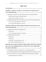 Vận dụng phương pháp thống kê phân tích kết quả sản xuất kinh doanh của công ty cổ phần cao su Đồng Phú giai đoạn 2004-2009