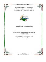 Môn miễn dịch học phân tử  - Vấn đề:Vacxin