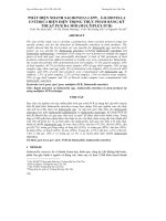 PHÁT HIỆN NHANHSALMONELLA SPP., SALMONELLA  ENTERICA HIỆN DIỆN TRONG THỰC PHẨM BẰNG KỸ THUẬT PCR ĐA MỒI (MULTIPLEX PCR)