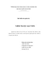 chính trị học đại cương