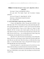 Đặc điểm hoạt động kinh doanh của công ty xuất nhập khâu và đầu tư ( IMEXIN)