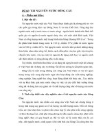 TÀI NGUYÊN NƯỚC SÔNG CẦU