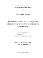 148 Định hướng và giải pháp xây dựng mô hình quản trị chuỗi cung ứng nội bộ tại Công ty SCAVI