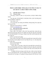 Nghiên cứu thống kê tình hình sử dụng vốn sản xuất kinh doanh của công ty Đầu tư Xây dựng và phát triển công nghệ thời kỳ 2004 - 2009