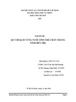 QUY HOẠCH VÙNG NUÔI TÔM THẺ CHÂN TRẮNG TỈNH BẾN TRE
