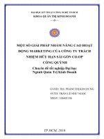 Hoạt động Marketing của công ty Trách nhiệm hữu hạn Sài Gòn