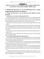 Những cơ sở lý luận trong công nghệ Marketing bán buôn tại Doanh nghiệp thương mại