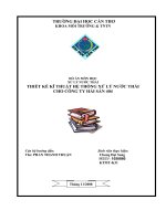 THIẾT KẾ KĨ THUẬT HỆ THỐNG XỬ LÝ NƯỚC THẢI  CHO CÔNG TY HẢI SẢN 404