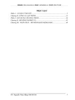 PHÂN TÍCH – MÔ HÌNH KHÁI NIỆM/LOGIC