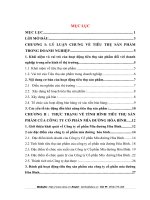 Một só giải pháp hoàn thiện hoạt động tiêu thụ  sản phẩm ở công ty cổ phần mía đường Hòa Bình