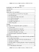 phân tích tác động của nhân tố cơ bản tới lạm phát ở VN