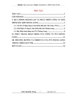 PHƯƠNG HƯỚNG VÀ NHIỆM VỤ CỦA PVI THĂNG LONG TRONG THỜI GIAN TỚI