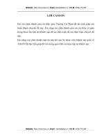 Nâng cao chất lượng phục vụ tiệc tại khách sạn quốc tế ASEAN Hà Nội