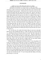 Chiến lược xúc tiến hỗn hợp trong xu hướng mở rộng thị trường của Tổng công ty chè Việt Nam