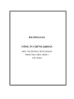 CÔNG TY CHỨNG KHOÁN