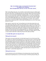 VIỆC XÁC ĐỊNH CƠ QUAN GIẢI QUYẾT TRANH CHẤP  VÀ CHỌN LUẬT ÁP DỤNG  ĐỐI VỚI HỢP ĐỒNG DÂN SỰ CÓ YẾU TỐ NƯỚC NGOÀI