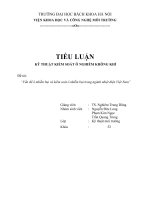 Kỹ THUậT KIểM SOÁT Ô NGHIễM KHÔNG KHÍ