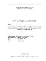 GIẢI PHÁP NÂNG CAO PHÂN TÍCH TÀI CHÍNH DOANH NGHIỆP TRONG HOẠT ĐỘNG TÍN DỤNG TẠI NGÂN HÀNG ĐT& PT VIỆT NAM- CHI NHÁNH ĐÔNG ĐÔ