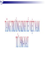 TĂNG TRƯỞNG KINH TẾ VIỆT NAM  TỪ 1986-NAY