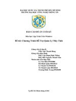 Chương Trình Hỗ Trợ Quản Lý Máy Tính